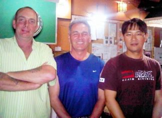 Winners at Treasure Hill: Alan Griffiths (2nd Div), Howard Jeglum (3rd Div) & Masanori Takano (1st Div).